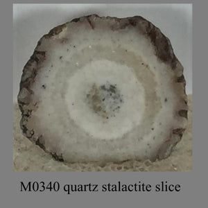 M0340 quartz stalactite slice