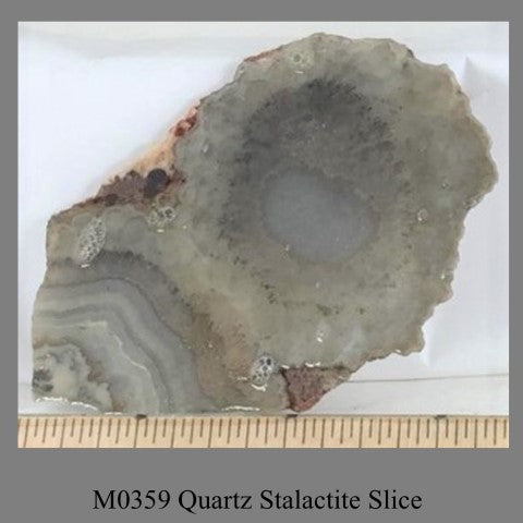 M0359 Quartz Stalactite Slice