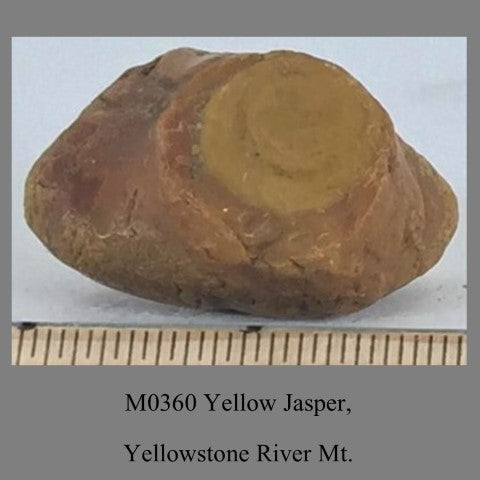 M0360 Yellow Jasper, Yellowstone River Mt.