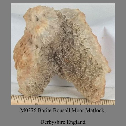 M0376 Barite Bonsall Moor Matlock, Derbyshire England