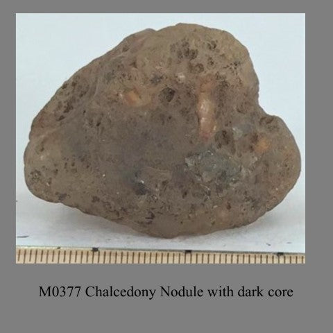 M0377 Chalcedony Nodule with dark core