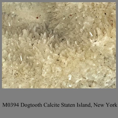 M0394 Dogtooth Calcite Staten Island, New York