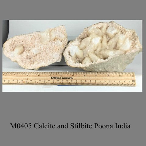 M0405 Calcite and Stilbite Poona India