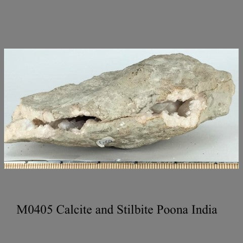 M0405 Calcite and Stilbite Poona India