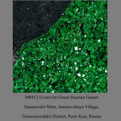 M0412 Uvarovite Green Russian Garnet