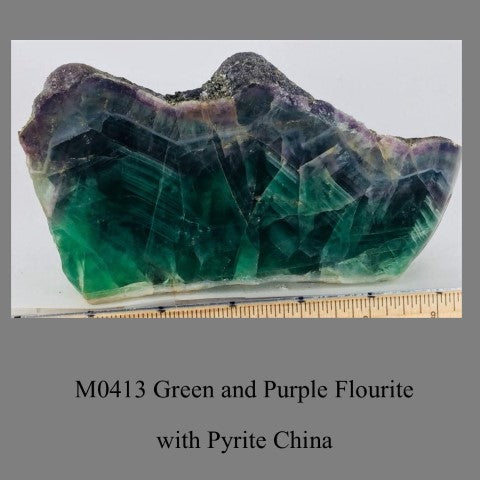 M0413 Green and Purple Flourite China