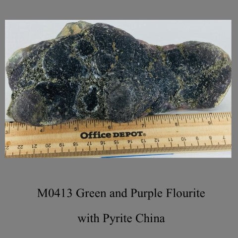 M0413 Green and Purple Flourite China