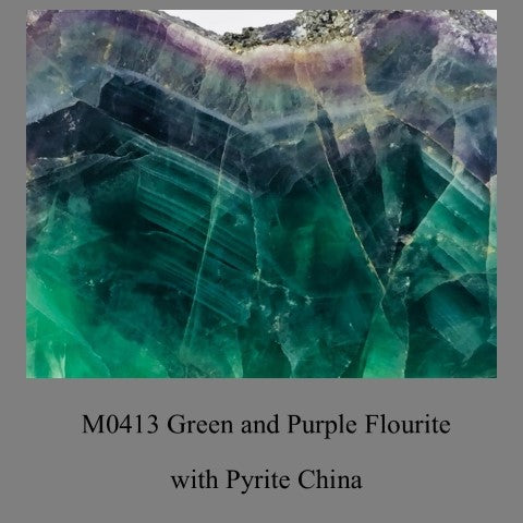 M0413 Green and Purple Flourite China