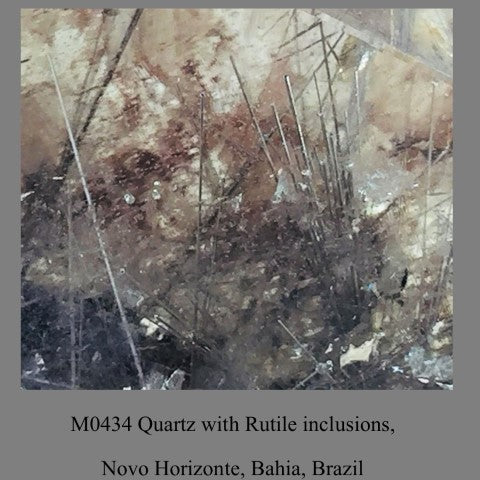 M0434 Quartz with Rutile inclusions, Novo Horizonte, Bahia, Brazil