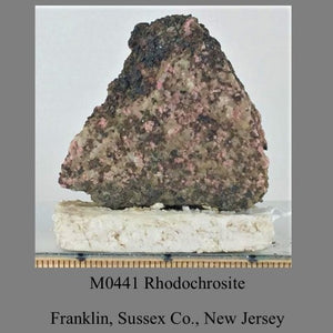 M0441 Rhodochrosite Franklin, Sussex Co. New Jersey