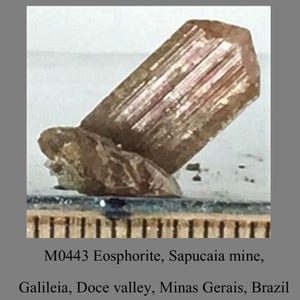 M0443 Eosphorite Sapucaia mine, Galileia, Doce valley, Minas Gerais, Brazil