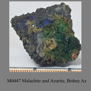 M0447 Malachite and Azurite, Bisbee Az