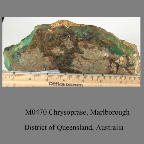 M0470 Chrysoprase, Marlborough District of Queensland, Australia