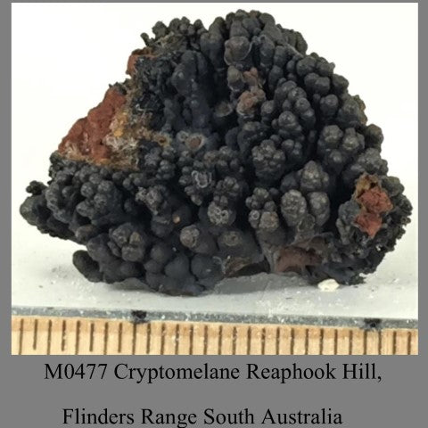 M0477 Cryptomelane Reaphook Hill, Flinders Range South Australia