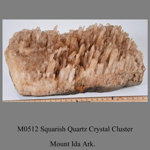 M0512 Squarish Quartz Crystals Mt Ida Arkansas