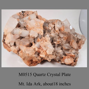 M0515 Quartz Crystal Plate Mt. Ida Ark