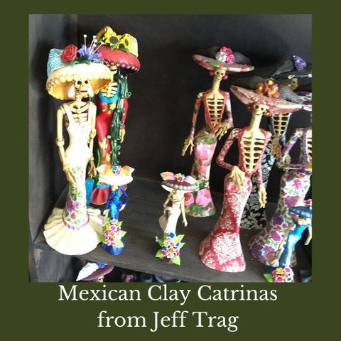 Mexican Clay Catrinas from Jeff Trag