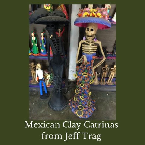 Mexican Clay Catrinas from Jeff Trag