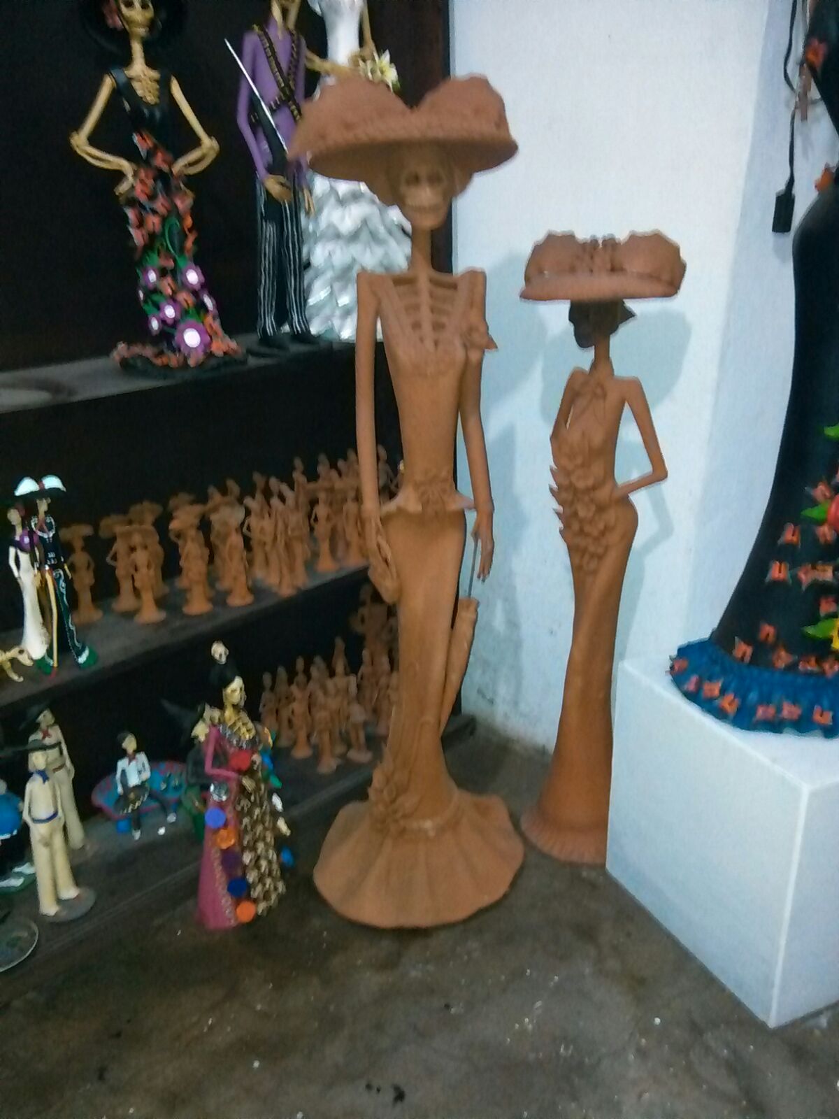 Mexican Clay Catrinas from Jeff Trag