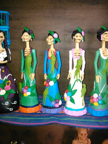 Mexican Clay Catrinas from Jeff Trag