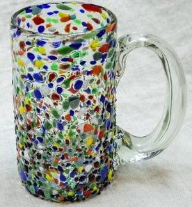 BGX-506 Beer Mug Glass Granular Confetti