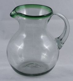 BGX-610 Fat Boy Pitcher Glass with colored rim