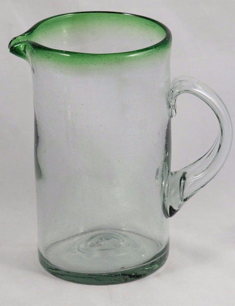 BGX-600 Cylindrical Pitcher Glass with Clear or Colored Rim