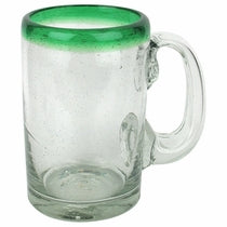 BGX-500 Beer Mug Glass with colored rim
